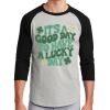 Unisex 50/50 Blend 3/4 Sleeve T-Shirt Thumbnail