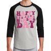 Unisex 50/50 Blend 3/4 Sleeve T-Shirt Thumbnail