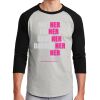 Unisex 50/50 Blend 3/4 Sleeve T-Shirt Thumbnail