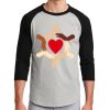 Unisex 50/50 Blend 3/4 Sleeve T-Shirt Thumbnail