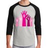 Unisex 50/50 Blend 3/4 Sleeve T-Shirt Thumbnail
