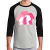 Unisex 50/50 Blend 3/4 Sleeve T-Shirt Thumbnail