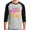Unisex 50/50 Blend 3/4 Sleeve T-Shirt Thumbnail