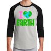Unisex 50/50 Blend 3/4 Sleeve T-Shirt Thumbnail