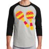 Unisex 50/50 Blend 3/4 Sleeve T-Shirt Thumbnail