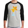 Unisex 50/50 Blend 3/4 Sleeve T-Shirt Thumbnail