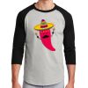 Unisex 50/50 Blend 3/4 Sleeve T-Shirt Thumbnail