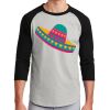 Unisex 50/50 Blend 3/4 Sleeve T-Shirt Thumbnail