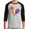 Unisex 50/50 Blend 3/4 Sleeve T-Shirt Thumbnail