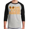 Unisex 50/50 Blend 3/4 Sleeve T-Shirt Thumbnail