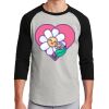 Unisex 50/50 Blend 3/4 Sleeve T-Shirt Thumbnail