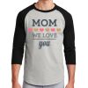 Unisex 50/50 Blend 3/4 Sleeve T-Shirt Thumbnail