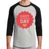 Unisex 50/50 Blend 3/4 Sleeve T-Shirt Thumbnail