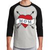 Unisex 50/50 Blend 3/4 Sleeve T-Shirt Thumbnail