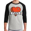 Unisex 50/50 Blend 3/4 Sleeve T-Shirt Thumbnail