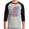 Unisex 50/50 Blend 3/4 Sleeve T-Shirt Thumbnail