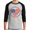 Unisex 50/50 Blend 3/4 Sleeve T-Shirt Thumbnail