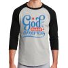 Unisex 50/50 Blend 3/4 Sleeve T-Shirt Thumbnail