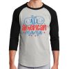 Unisex 50/50 Blend 3/4 Sleeve T-Shirt Thumbnail