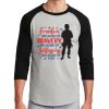 Unisex 50/50 Blend 3/4 Sleeve T-Shirt Thumbnail