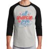 Unisex 50/50 Blend 3/4 Sleeve T-Shirt Thumbnail