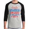 Unisex 50/50 Blend 3/4 Sleeve T-Shirt Thumbnail