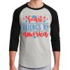 Unisex 50/50 Blend 3/4 Sleeve T-Shirt Thumbnail