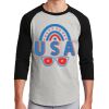 Unisex 50/50 Blend 3/4 Sleeve T-Shirt Thumbnail