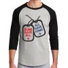 Unisex 50/50 Blend 3/4 Sleeve T-Shirt Thumbnail