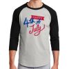 Unisex 50/50 Blend 3/4 Sleeve T-Shirt Thumbnail