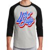 Unisex 50/50 Blend 3/4 Sleeve T-Shirt Thumbnail