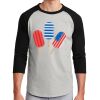 Unisex 50/50 Blend 3/4 Sleeve T-Shirt Thumbnail