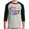 Unisex 50/50 Blend 3/4 Sleeve T-Shirt Thumbnail