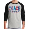 Unisex 50/50 Blend 3/4 Sleeve T-Shirt Thumbnail