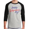 Unisex 50/50 Blend 3/4 Sleeve T-Shirt Thumbnail