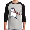Unisex 50/50 Blend 3/4 Sleeve T-Shirt Thumbnail