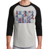 Unisex 50/50 Blend 3/4 Sleeve T-Shirt Thumbnail