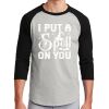 Unisex 50/50 Blend 3/4 Sleeve T-Shirt Thumbnail