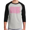 Unisex 50/50 Blend 3/4 Sleeve T-Shirt Thumbnail